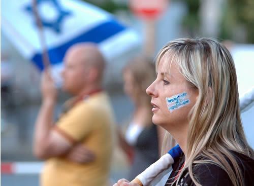 Proizraelská demonstrace v Praze