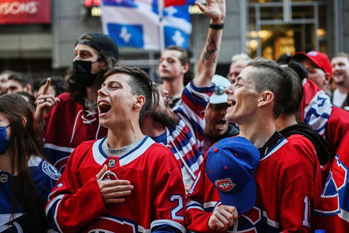 Fanoušci Montrealu ve finále Stanley Cupu