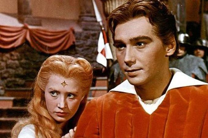 Marie Kyselková a Josef Zíma v pohádce Princezna se zlatou hvězdou (1959)