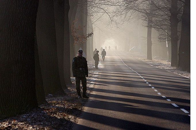 Hraniční přechod Žitava - Friedensstrasse-Porajów. Pár hodin po vstupu do Schengenského prostoru. Přísně střežený prostor.