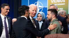 Rishi Sunak, Joe Biden, Volodymyr Zelenskyj, summit NATO.