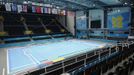 The water polo pool is seen during a media preview of the Water Polo Arena in the London 2012 Olympic Park at Stratford in London July 13, 2012. REUTERS/Luke MacGregor (BRITAIN - Tags: SPORT OLYMPICS WATER POLO) Published: Čec. 13, 2012, 4:03 odp.