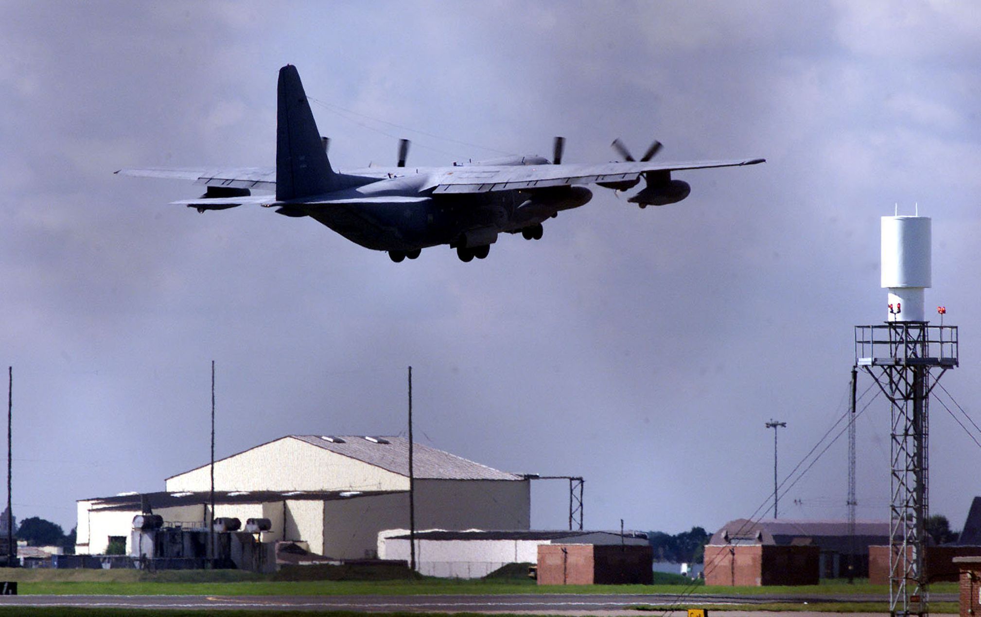 Letecká základna Mildenhall v Británii využívaná vzdušnými silami Spojených států.