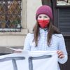 Protest studentů v županech za návrat do škol a podporu petice Nesmíme obětovat děti, 11. únor 2021
