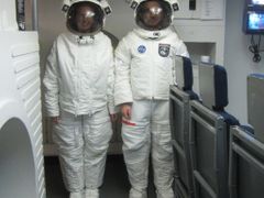 Studenti okusili také výcvik astronautů.
