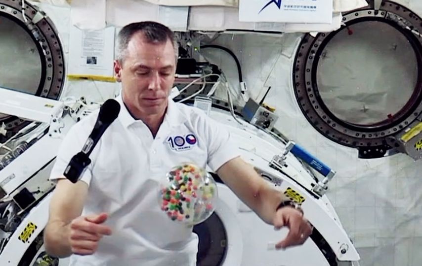 Astronaut Andrew Feustel při rozhovoru pro Českou televizi.