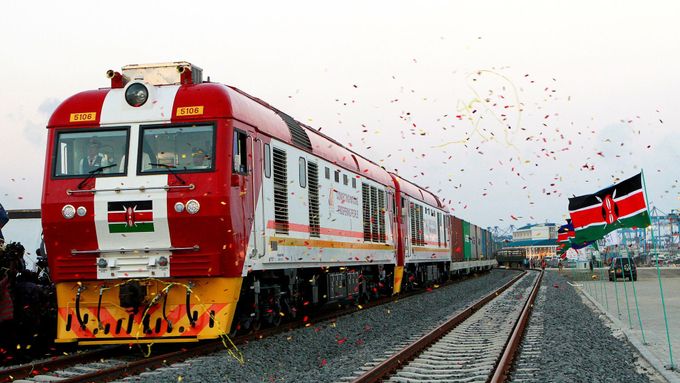 Slavnostní otevření nové tratě v Nairobi.