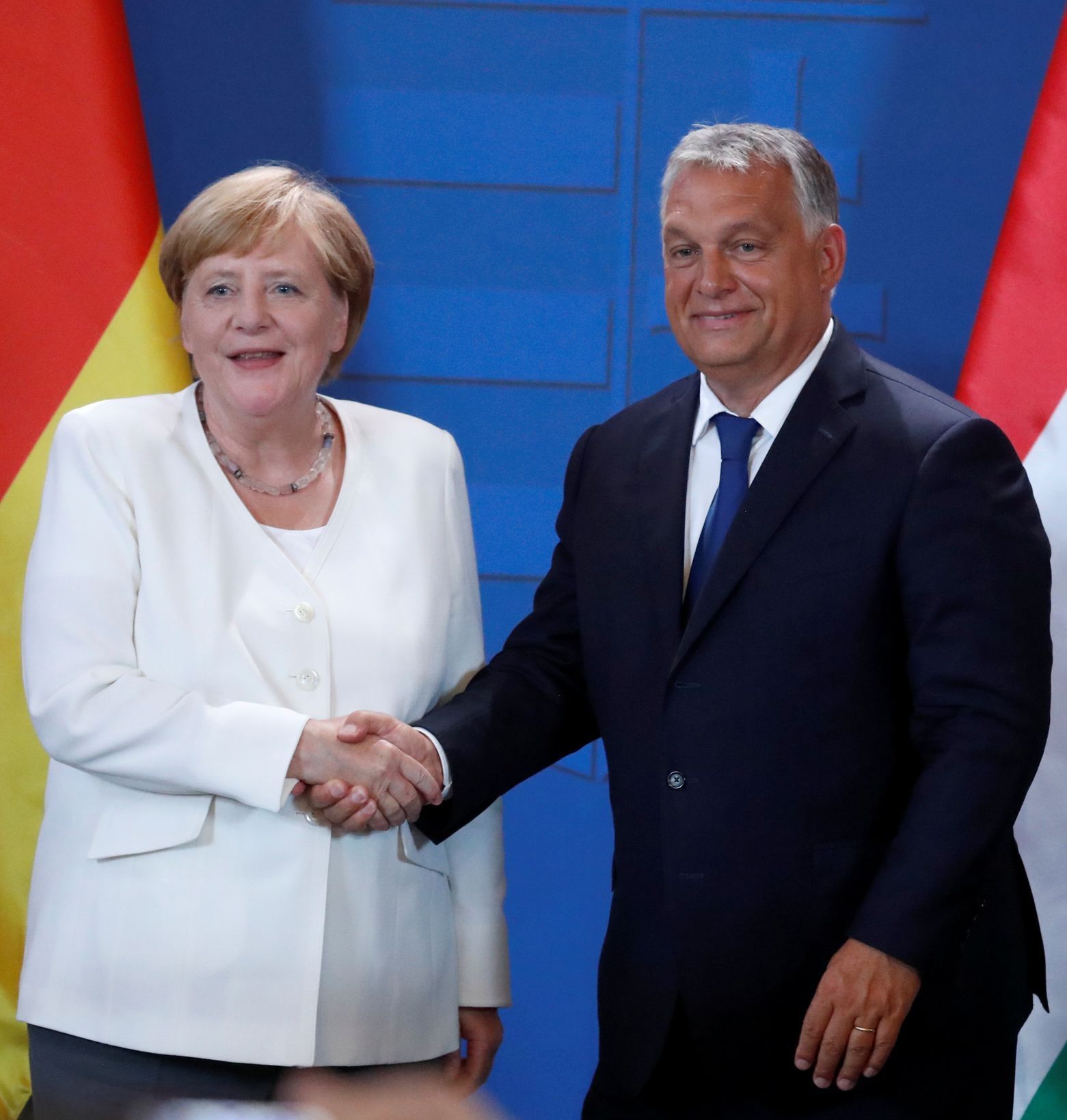 Merkelová a Orbán, Sopron, 19.8.2019