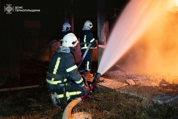 Rusové útočili na západoukrajinský Ternopil druhou noc po sobě.