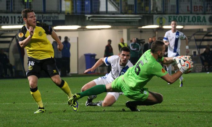 El, Liberec - FC Sevilla: Přemysl Kovář - Kevin Gameiro