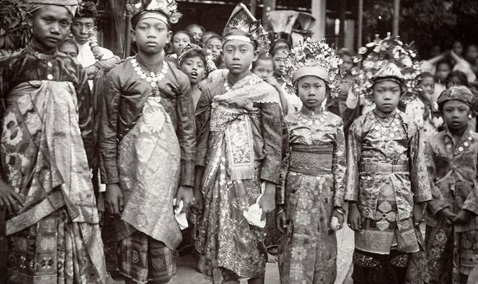 Bali. Fotografie z 20. Let 20. století, kterou pořídil přerovský rodák a cestovatel Bohumil Pospíšil.