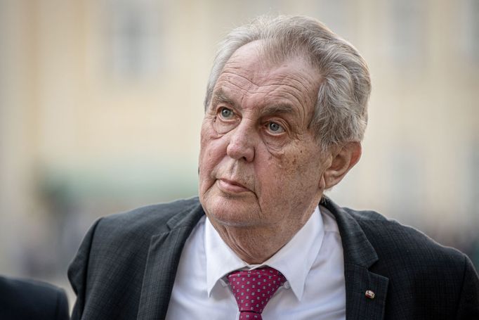 Prezident Miloš Zeman na archivním snímku z května roku 2021.