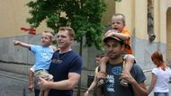 Czech and French parents with their American sons.