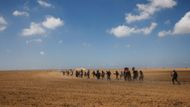 Protest calling for the end of the conflict in Gaza by Israel-Gaza border