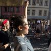 Pochod Amnesty International proti rozhodnutí amerického nejvyššího soudu v otázce potratů