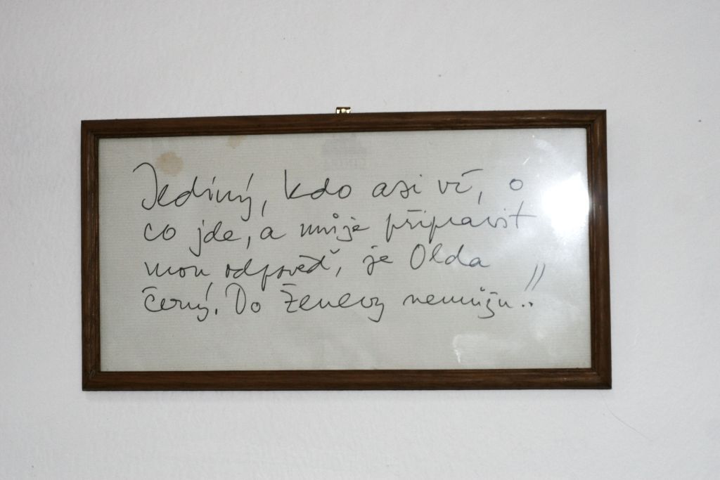 Vzkaz Václava Havla Oldřichu Černému z roku 1999
