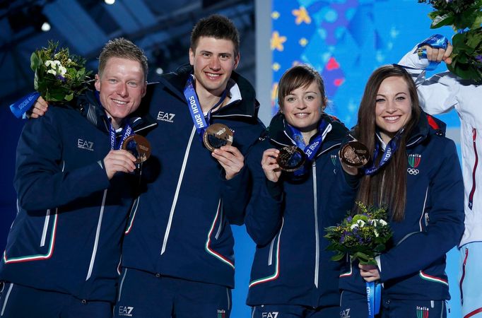 Soči 2014: Oberhoferová, Wiererová, Hofer, Windisch, Itálie (biatlon, smíšená štafeta)