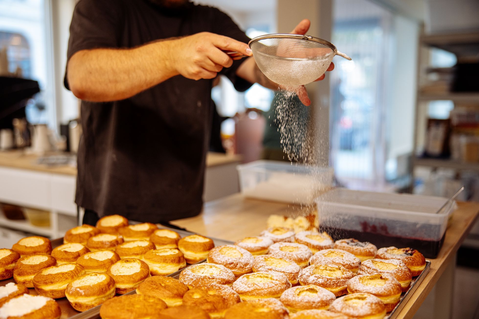 Kobliha, podnik, pečivo, sladké, koblihy, pekárna, cukrárna, Praha, Vršovice, Brno