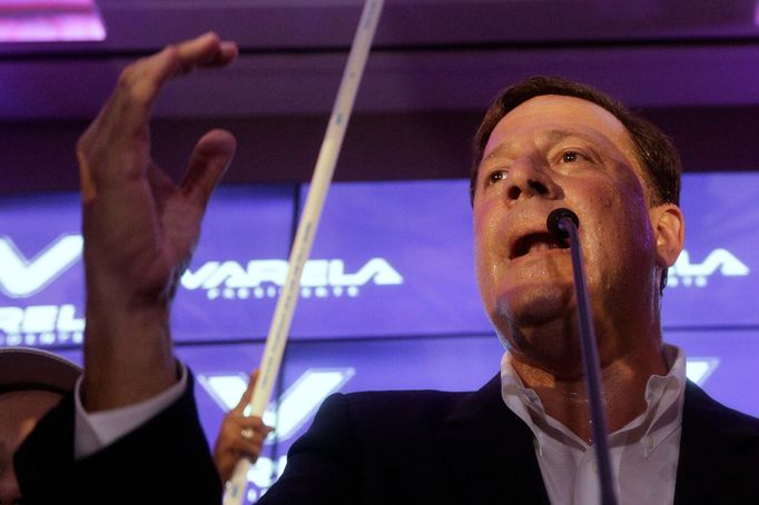 Juan Carlos Varela, předpokládaný vítěz panamských prezidentských voleb.