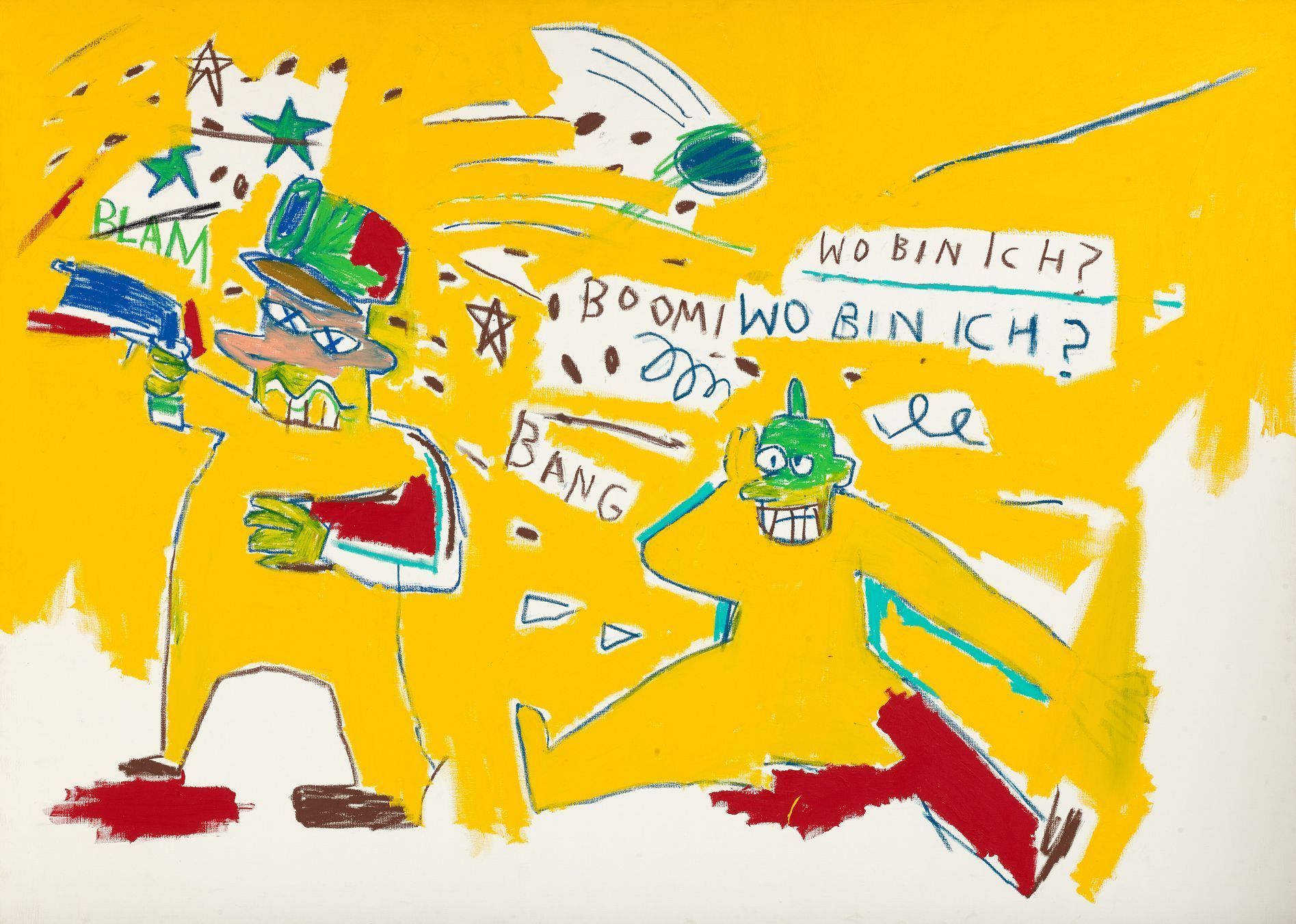 Jean-Michel Basquiat: Bez názvu (Pěchota)