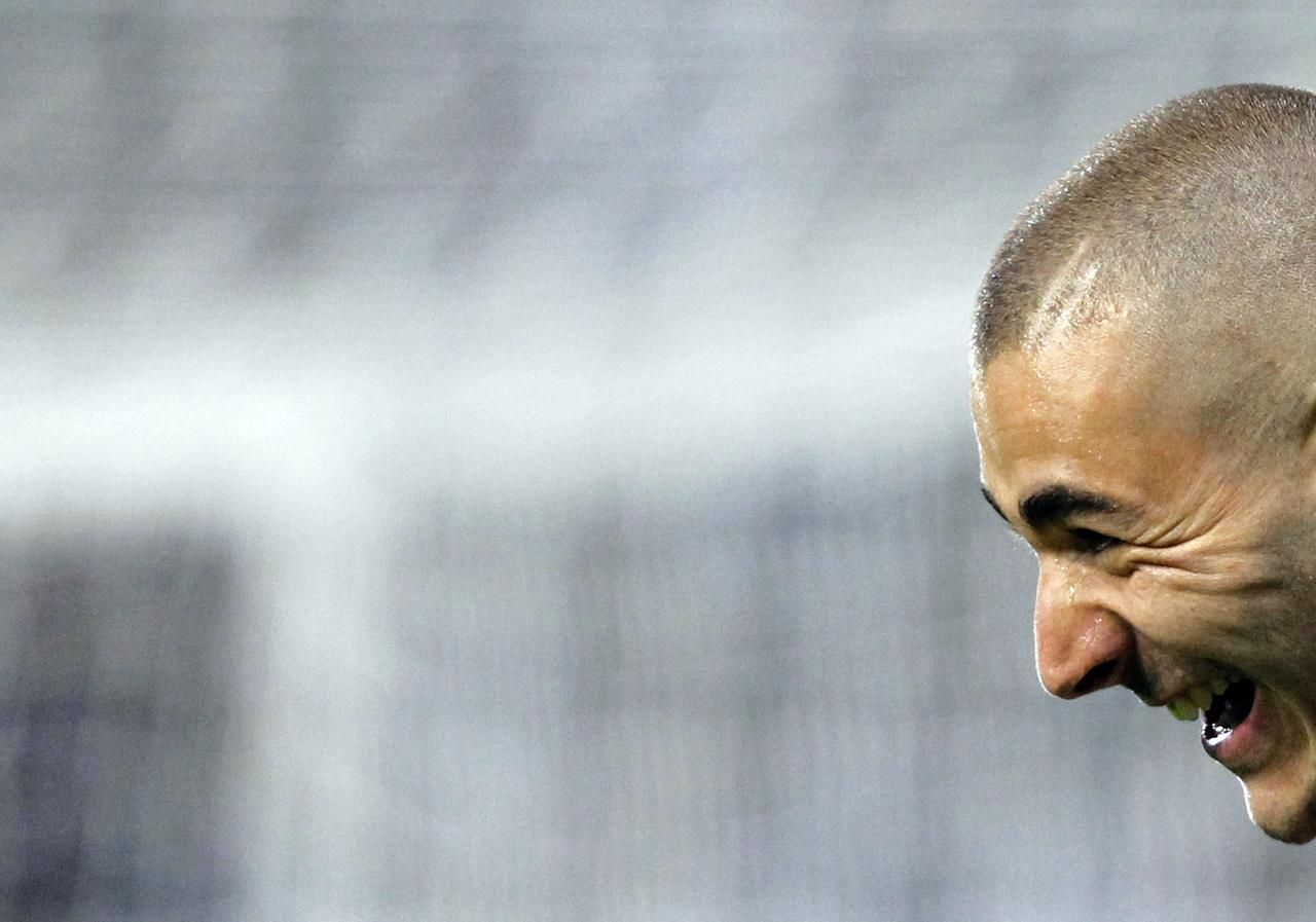 Karim Benzema v zápase Real Madrid - CSKA Moskva