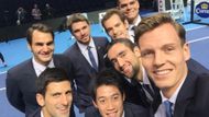 Tomáš Berdych vyfotil před letošním závěrem sezony tuto selfie. Na Turnaji mistrů už je zkušeným mazákem, startuje na něm popáté v řadě. Úvodní zápas ovšem dosud nevyhrál.