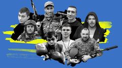 grafika - ukrajinští sportovci