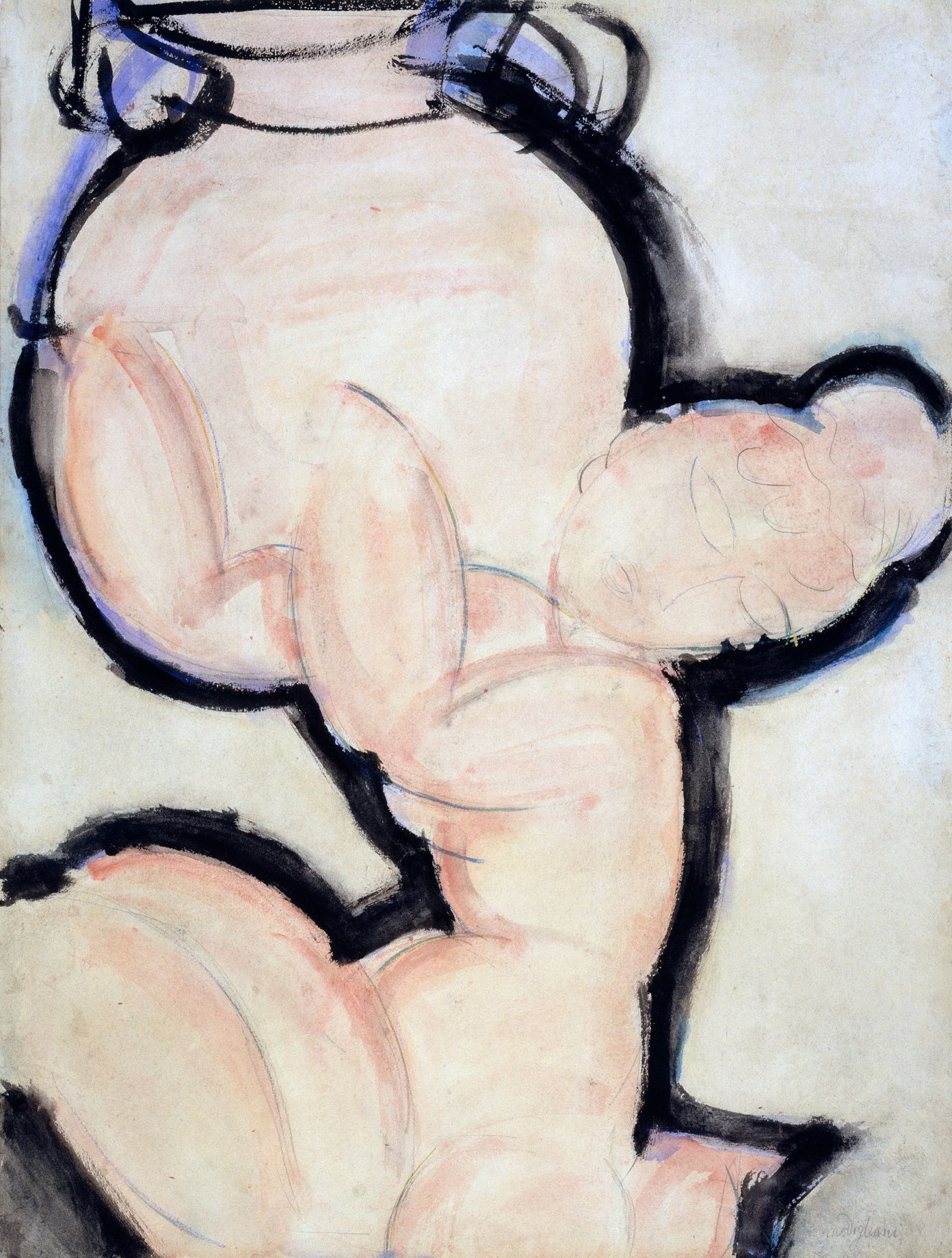 Amedeo Modigliani: Karyatida s vázou