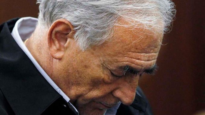 Dominique Strauss-Kahn před soudem.