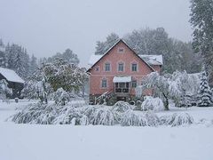 Sníh v Horní Lipové na Jesenicku