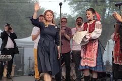 Zuzana není sama doma. Na pražské Kampě hráli slovenské prezidentce