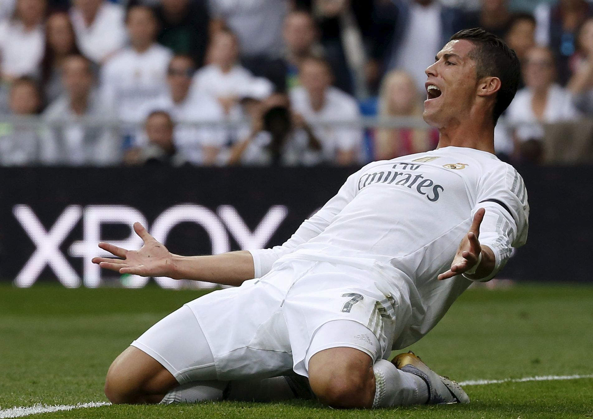 Cristiano Ronaldo slaví gól Realu