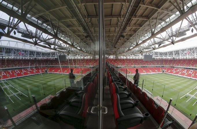 Příprava na MS 2018:stadion Otkrytie Arena v Moskvě