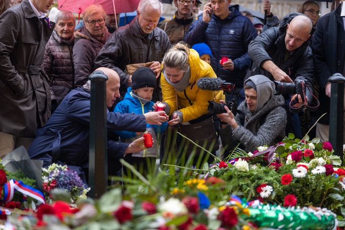 Národní třídu navštívili i prezidentští kandidáti.