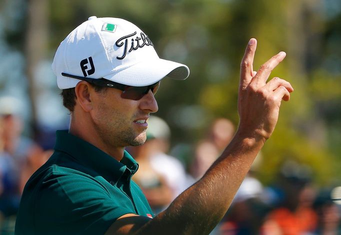 Adam Scott na golfovém Masters 2014