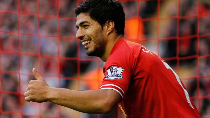 Luis Suárez z Liverpool se proti West Bromwichi blýskl hattrickem