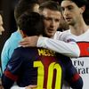 Fotbal, Barcelona - Paris St. Germain: Messi a Beckham