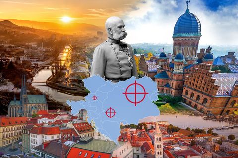 Slepá mapa Rakousko-Uherska: Trefíte, kde v zemi císaře pána leží Brno nebo Sarajevo?