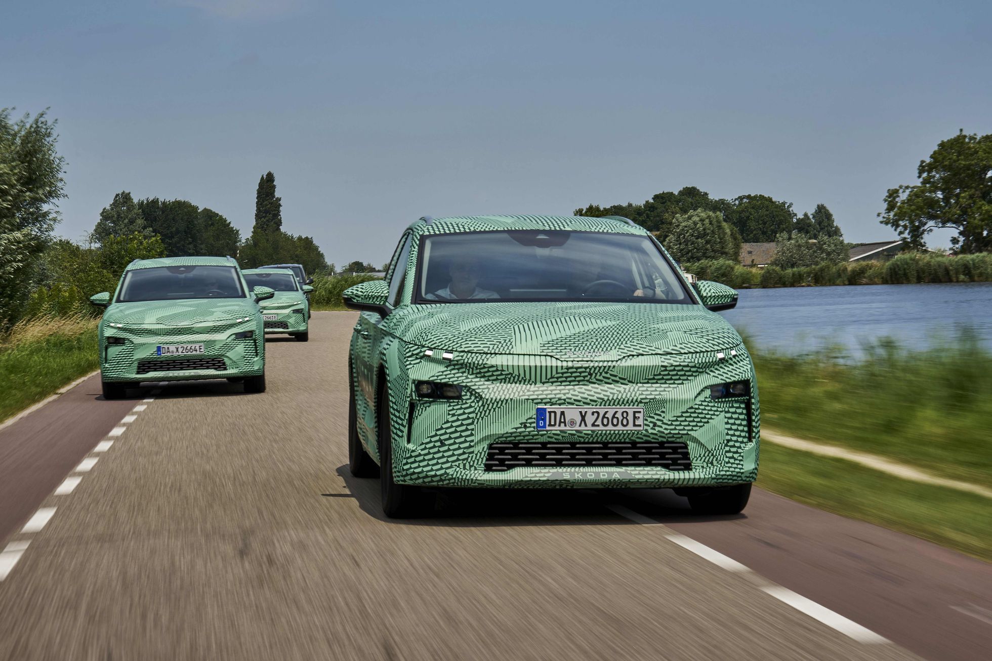 Škoda Elroq maskovaný prototyp červen 2024