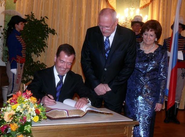 Medveděv na Slovensku