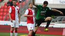 Fotbal, Gambrinus liga, Slavia - Jablonec: Michal Špit a  Pavel Eliáš (13)