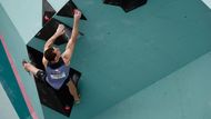 Český lezec Adam Ondra ve finále OH 2024 v Paříži