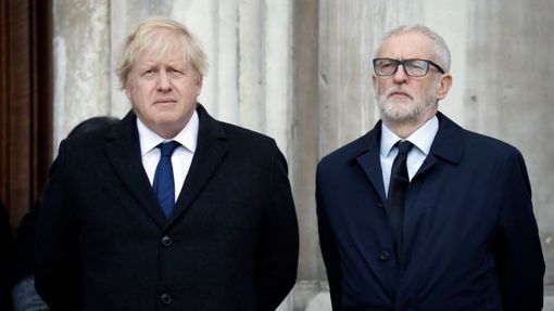 Boris Johnson & Jeremy Corbyn. Dva kohouti, jedna Británie.