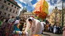 Indický festival vozů Rathayatra hnutí Hare Krišna.