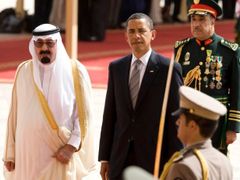 Obama a saúdský král Abdalláh