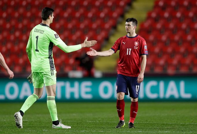 Ondřej Kúdela a Thibaut Courtois