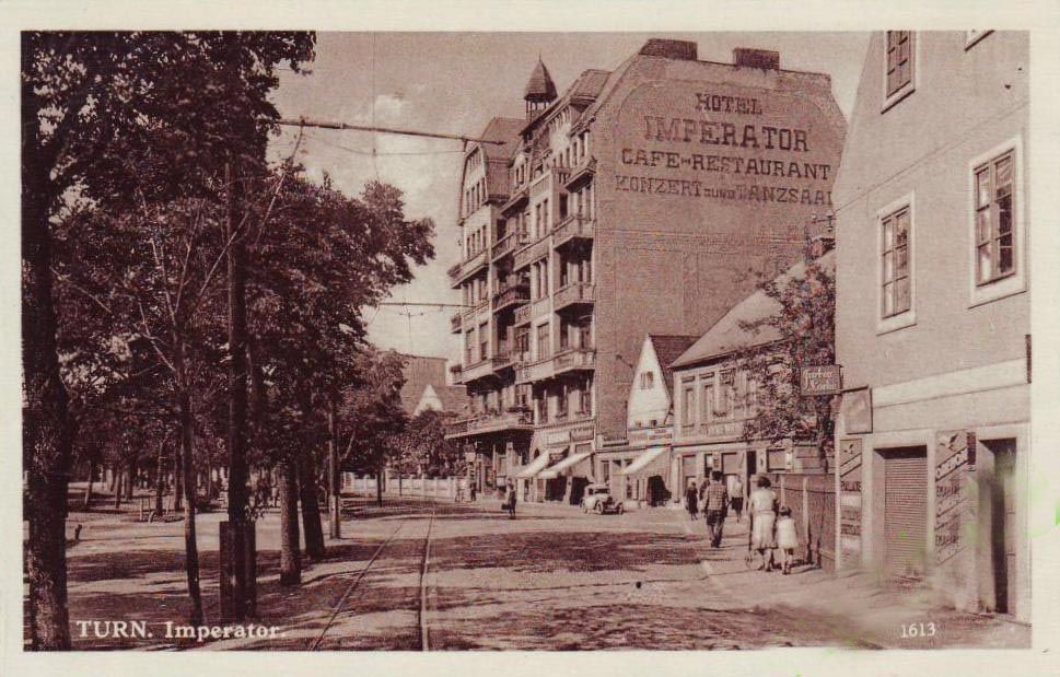 Teplice hotel Imperátor demolice 1912