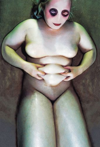 Z cyklu počítačových manipulací "Bytosti" z rohu 1997.