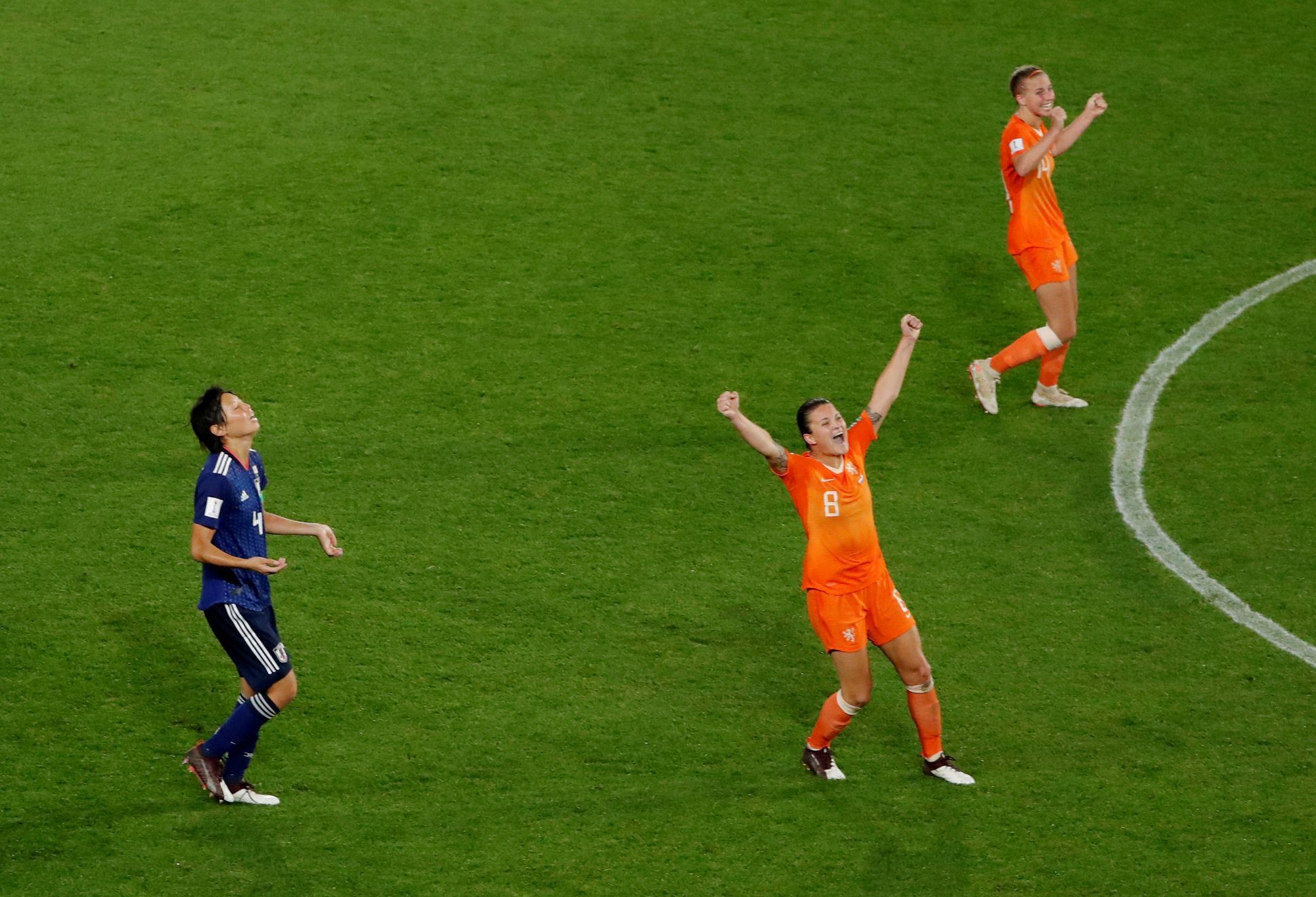 Fotbalové MS žen ve Francii 2019, radost Nizozemek