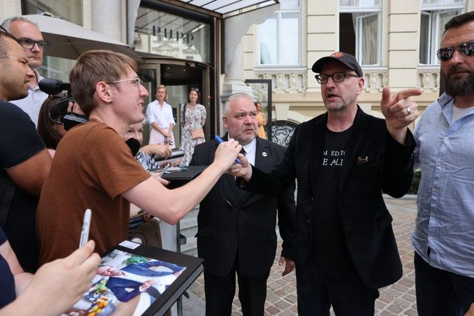 Režisér a producent Steven Soderbergh v Karlových Varech.